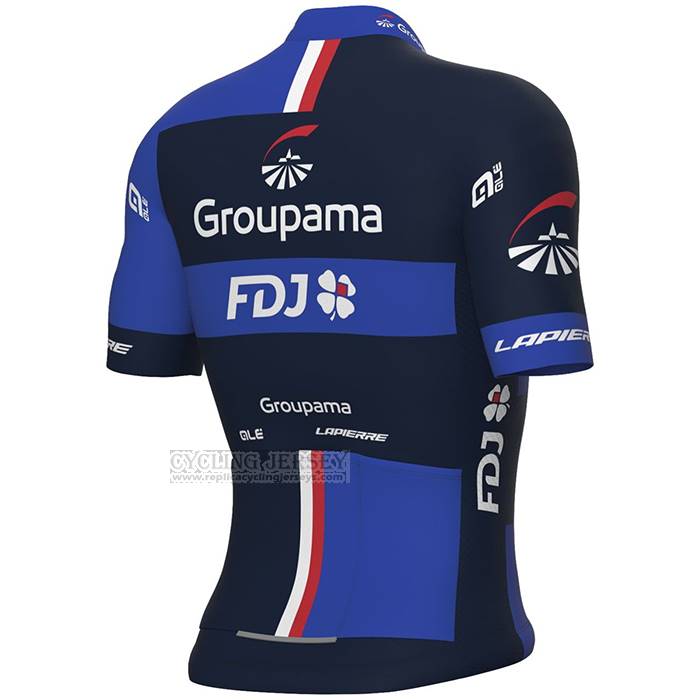 2023 Cycling Jersey Groupama-FDJ Blue Short Sleeve And Bib Short